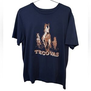 Tecovas Western High End Navy Blue Men’s L Graphic T-Shirt MINTY